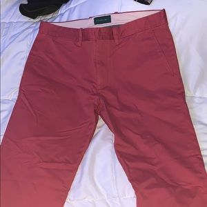 J Crew Red Khakis